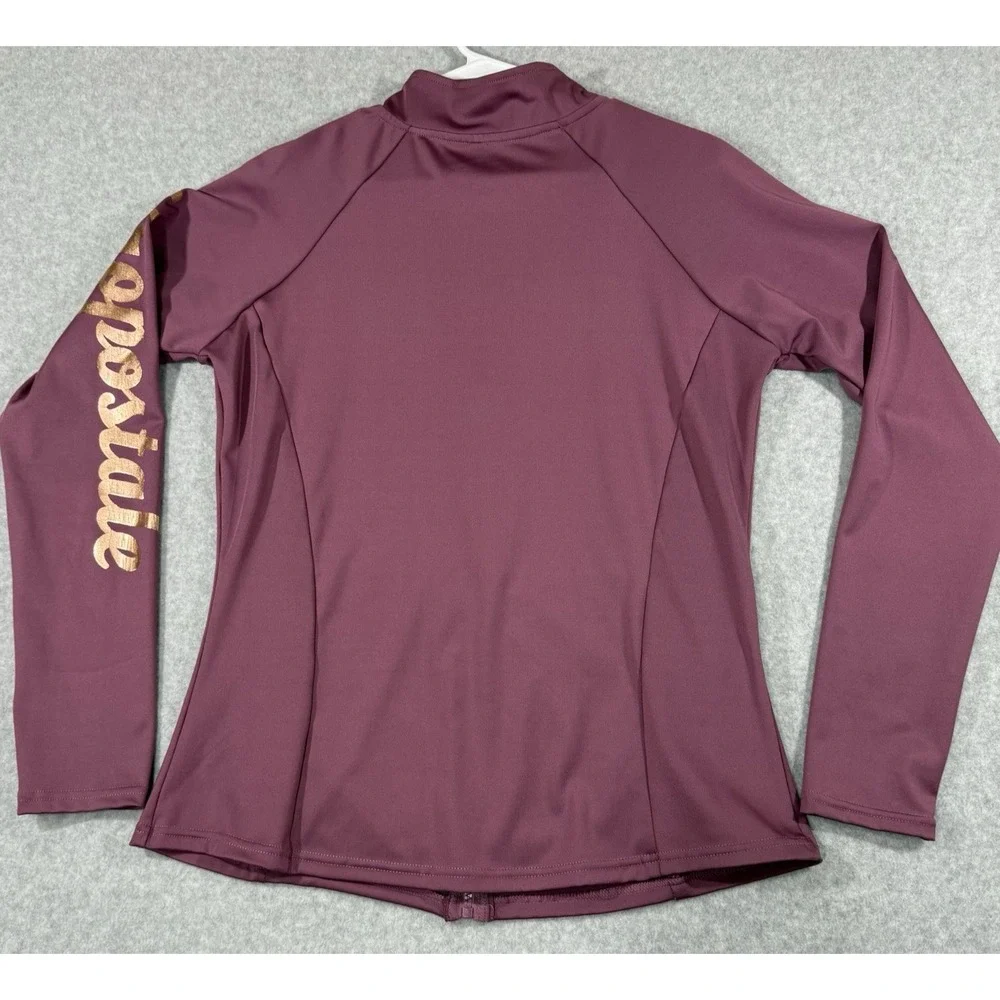 Aéropostale Sport Jacket Women's‎ Size XL Purple Pockets Thumb Holes Full Zip - Picture 3 of 8